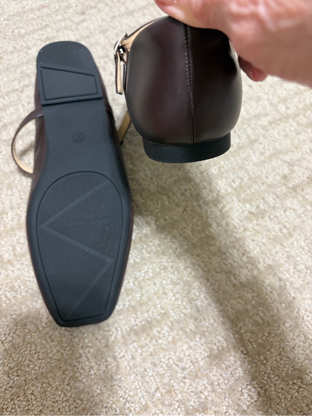 Classic Mary Jane Flats in Dark Brown - Women - Picture 8 of 8